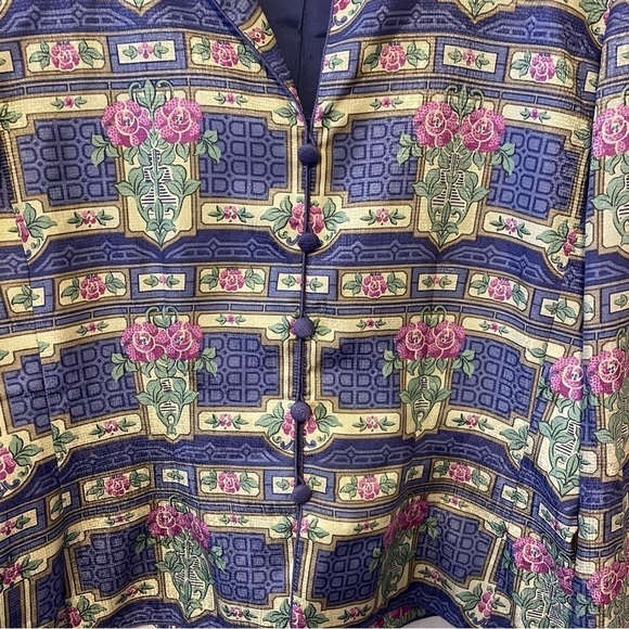 Adrianna Papell Vintage Silk Floral Blazer - Picture 5 of 5